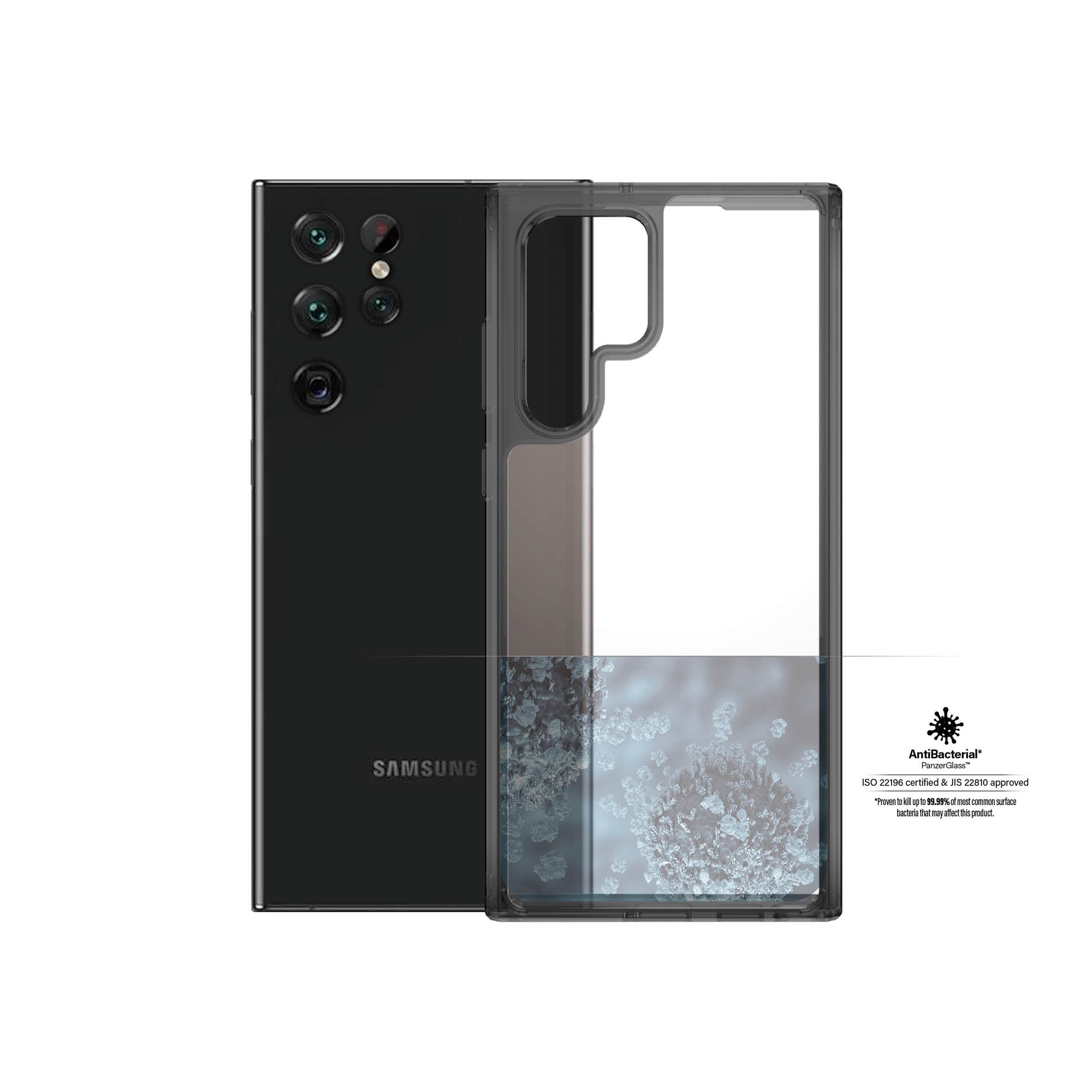 PanzerGlass® HardCase Samsung Galaxy S22 Ultra 5G - Smokey Sort